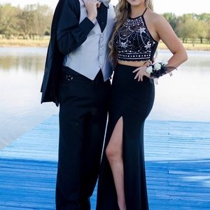 Black two piece Prom dress Re-list*